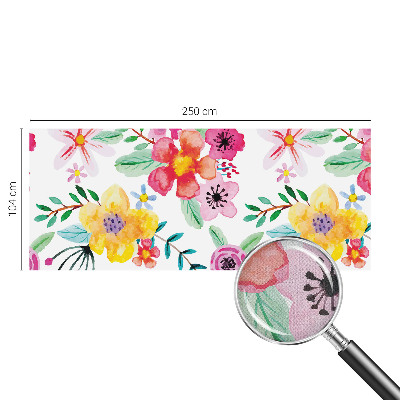 Papel de parede autocolante para quarto com estampa floral que transmite frescor
