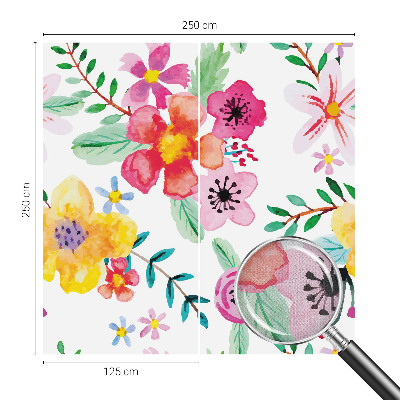 Papel de parede autocolante para quarto Frescor floral