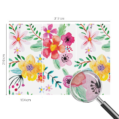 Papel de parede autocolante para quarto Frescor floral