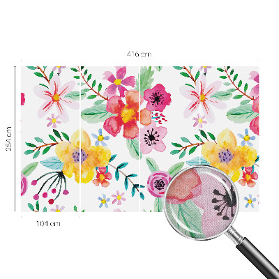Papel de parede autocolante para quarto Frescor floral