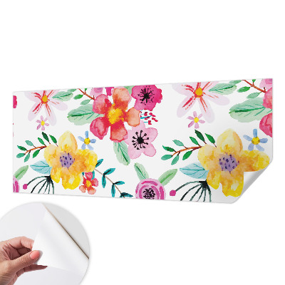 Papel de parede autocolante para quarto com estampa floral que transmite frescor