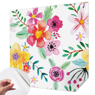 Papel de parede autocolante para quarto com estampa floral que transmite frescor