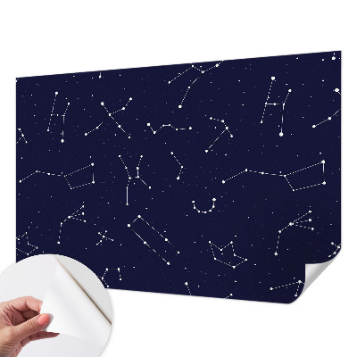 Papel de parede autocolante para sala com padrão 'Céu Astro'
