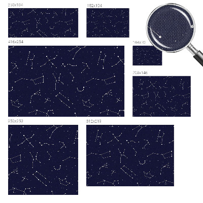 Papel de parede autocolante para sala com padrão 'Céu Astro'