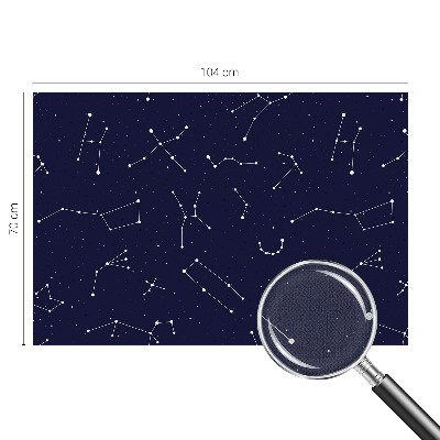 Papel de parede autocolante para sala com padrão 'Céu Astro'