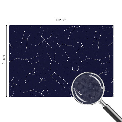 Papel de parede autocolante para sala com padrão 'Céu Astro'