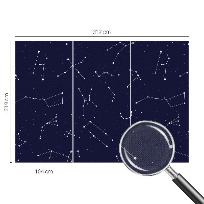 Papel de parede autocolante para sala com padrão 'Céu Astro'
