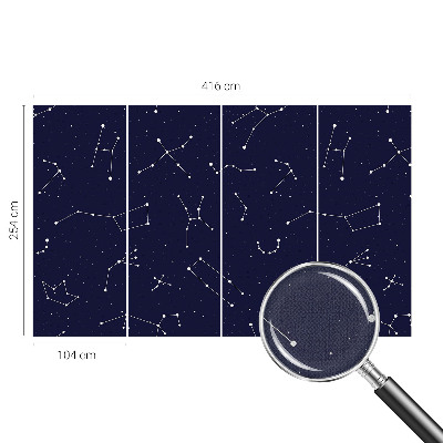 Papel de parede autocolante para sala com padrão 'Céu Astro'