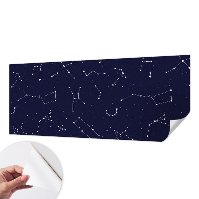 Papel de parede autocolante para sala com padrão 'Céu Astro'
