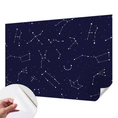 Papel de parede autocolante para sala com padrão 'Céu Astro'