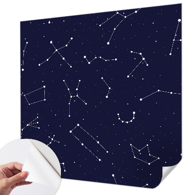 Papel de parede autocolante para sala com padrão 'Céu Astro'