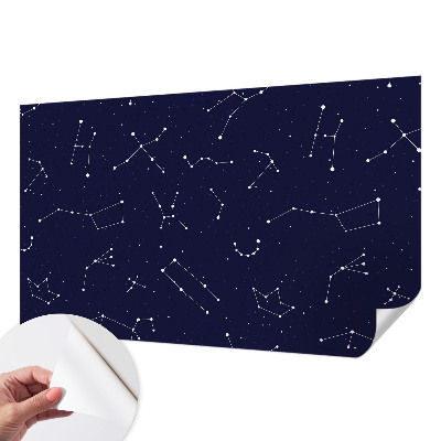 Papel de parede autocolante para sala com padrão 'Céu Astro'