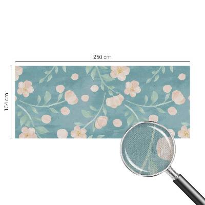 Autocolante de parede fotográfico com padrão floral elegante