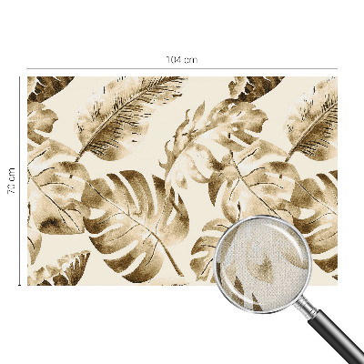 Papel de parede 3D com estampa de flora exótica