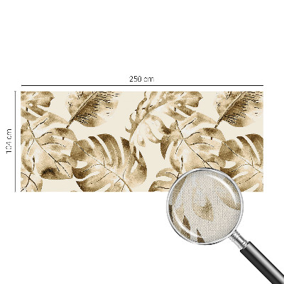 Papel de parede 3D com estampa de flora exótica