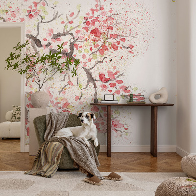 Papel de parede para criança Ramos floridos