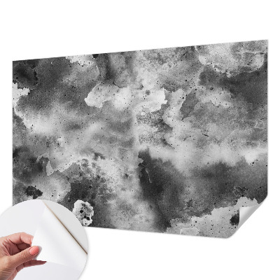 Papel de parede infantil com estampa de nuvens cinzentas