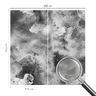Papel de parede infantil com estampa de nuvens cinzentas