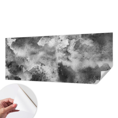 Papel de parede infantil com estampa de nuvens cinzentas