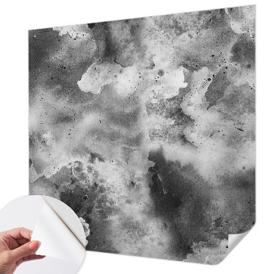 Papel de parede infantil com estampa de nuvens cinzentas