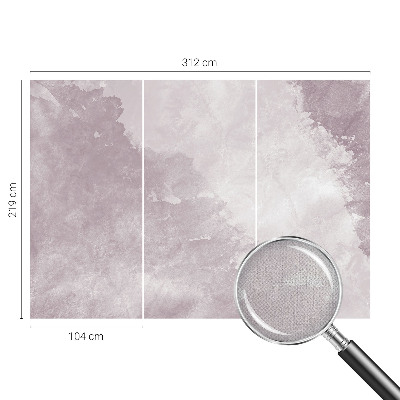 Papel de parede autocolante para quarto com padrão abstrato em tons de roxo