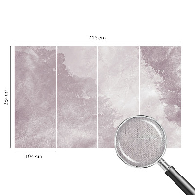 Papel de parede autocolante para quarto com padrão abstrato em tons de roxo