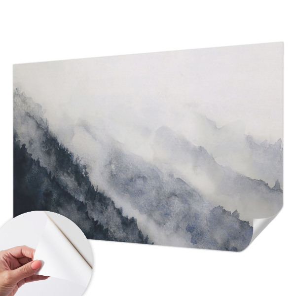 Autocolante de parede fotográfico com imagem de neblina nas montanhas