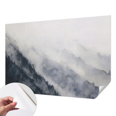 Autocolante de parede fotográfico com imagem de neblina nas montanhas