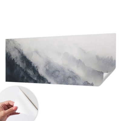 Autocolante de parede fotográfico com imagem de neblina nas montanhas