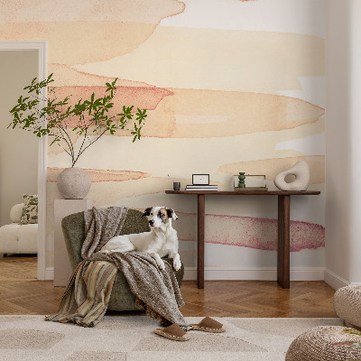 Papel de parede 3D Pinceladas em tons pastel