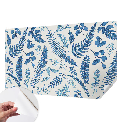 Papel de parede para criança com padrões botânicos