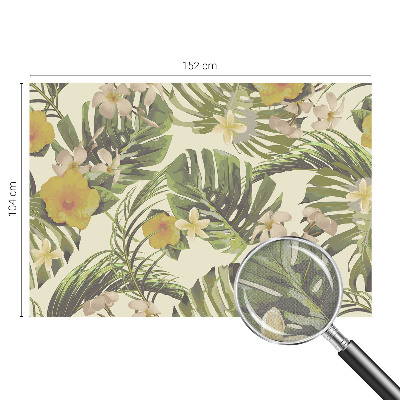 Papel de parede autocolante para sala Flora exótica