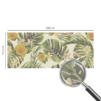 Papel de parede autocolante para sala Flora exótica