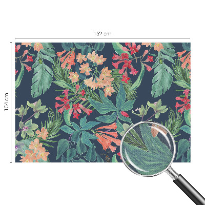 Papel de parede autocolante para quarto Flores tropicais