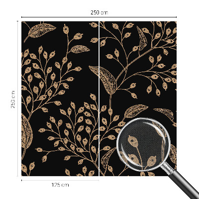 Papel de parede 3D com padrão de elegância botânica