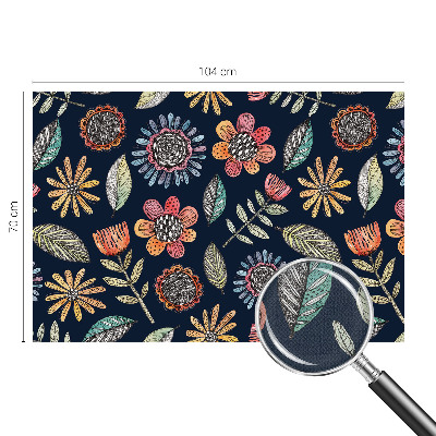 Papel de parede para criança com padrão de mosaico floral