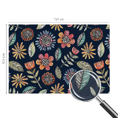 Papel de parede para criança com padrão de mosaico floral