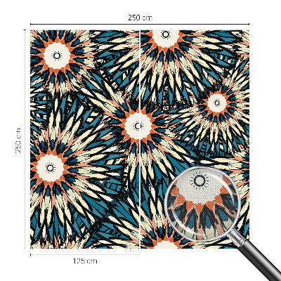 Papel de parede autocolante para sala Energia das flores