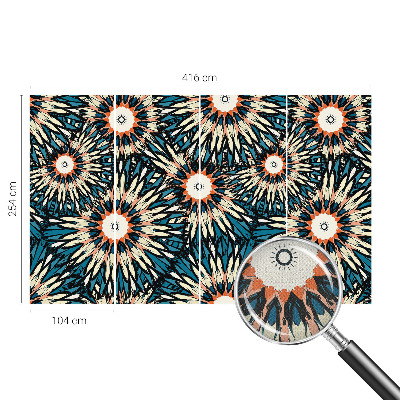 Papel de parede autocolante para sala com estampa 