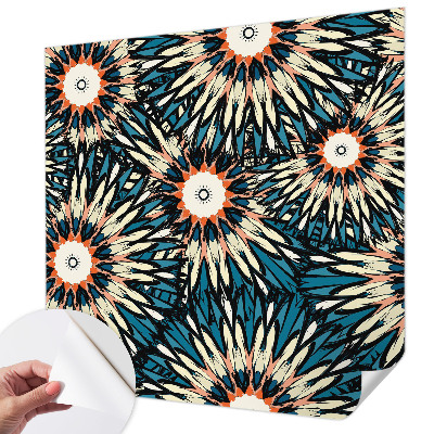 Papel de parede autocolante para sala com estampa 
