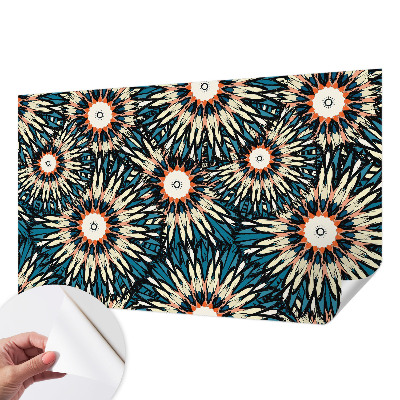 Papel de parede autocolante para sala com estampa 
