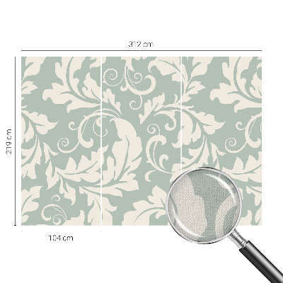 Papel de parede infantil Folhas decorativas