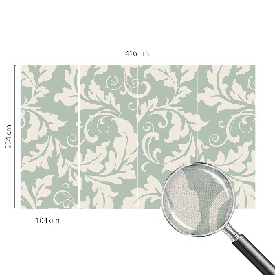 Papel de parede infantil Folhas decorativas