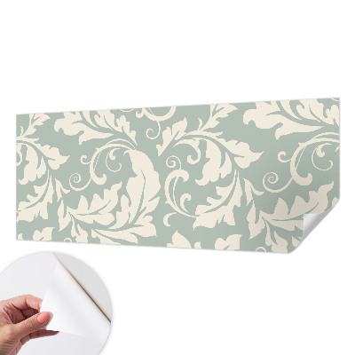 Papel de parede infantil com folhas decorativas