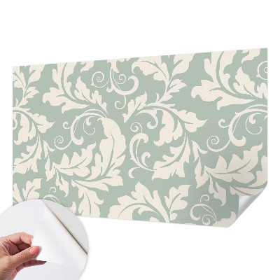 Papel de parede infantil com folhas decorativas