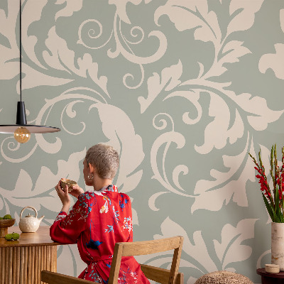 Papel de parede infantil Folhas decorativas