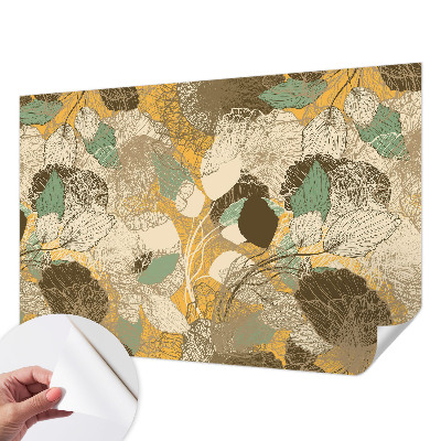Papel de parede autocolante para quarto com estampa 