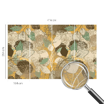 Papel de parede autocolante para quarto Beleza das plantas