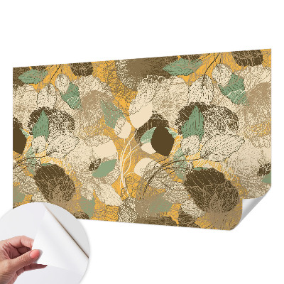 Papel de parede autocolante para quarto com estampa 