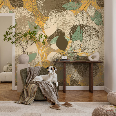 Papel de parede autocolante para quarto Beleza das plantas